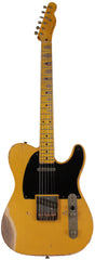 Nash T52 Guitar, Butterscotch Blonde, Heavy Aging
