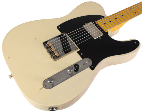 Nash T52 Guitar, Mary Kaye White, Humbucker, Light Aging