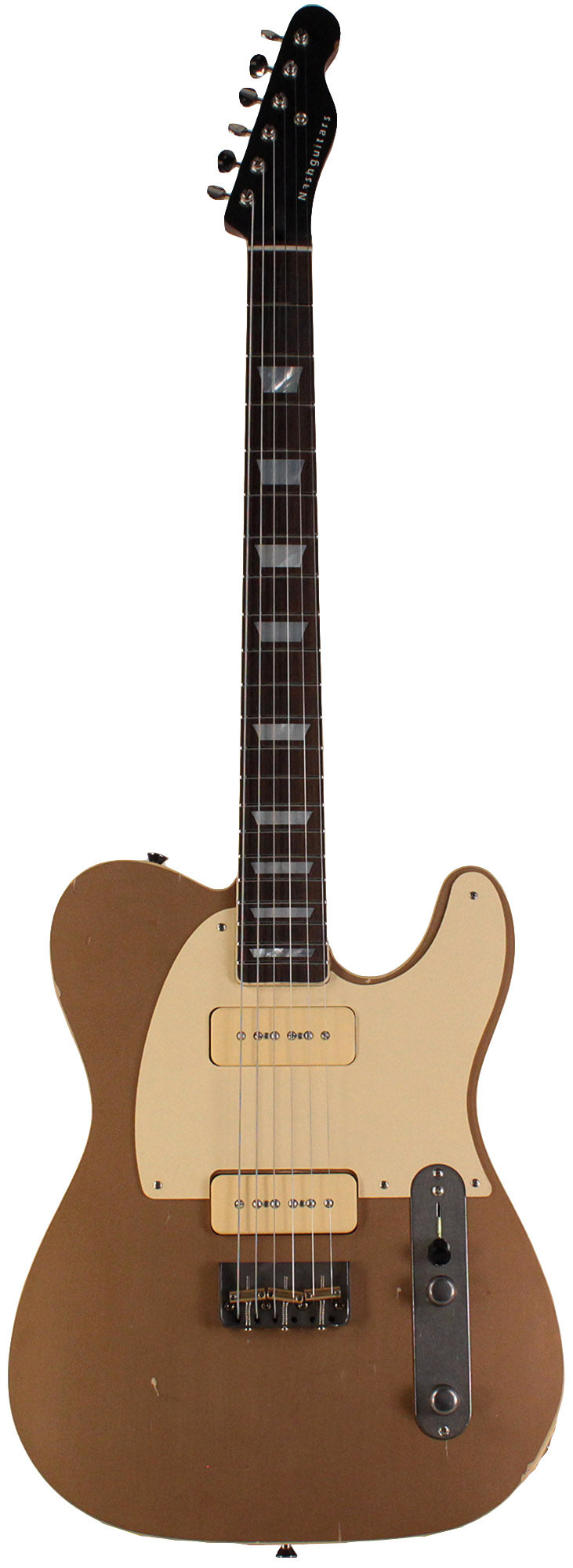 Nash T56GT Guitar, Gold Top, Light Aging | Humbucker Music