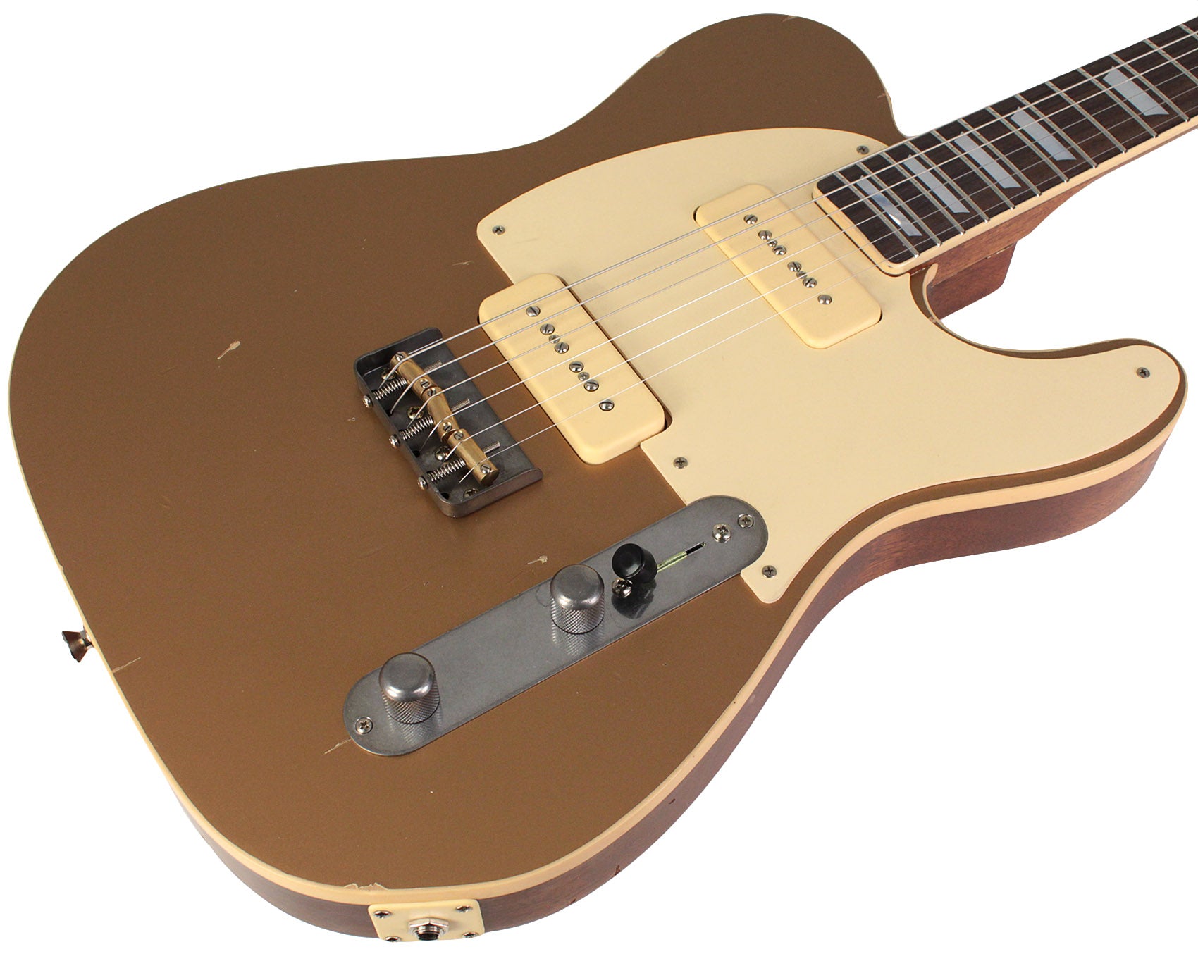 Nash T56GT Guitar, Gold Top, Light Aging | Humbucker Music