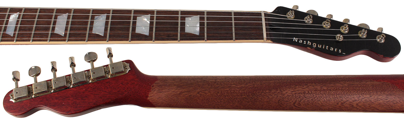 Nash T59FLM Flame Top Guitar, Cherry Sunburst, Light Aging