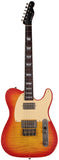 Nash T-59 Flame Top Guitar, Cherry Sunburst, Light Aging