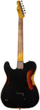 Nash T-63 Guitar, Black over 3 Tone Sunburst, Heavy Aging