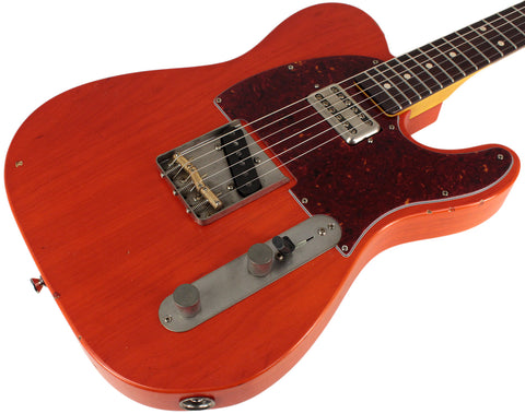 Nash T63 Guitar, Gretsch Orange, LollarTron, Light Aging