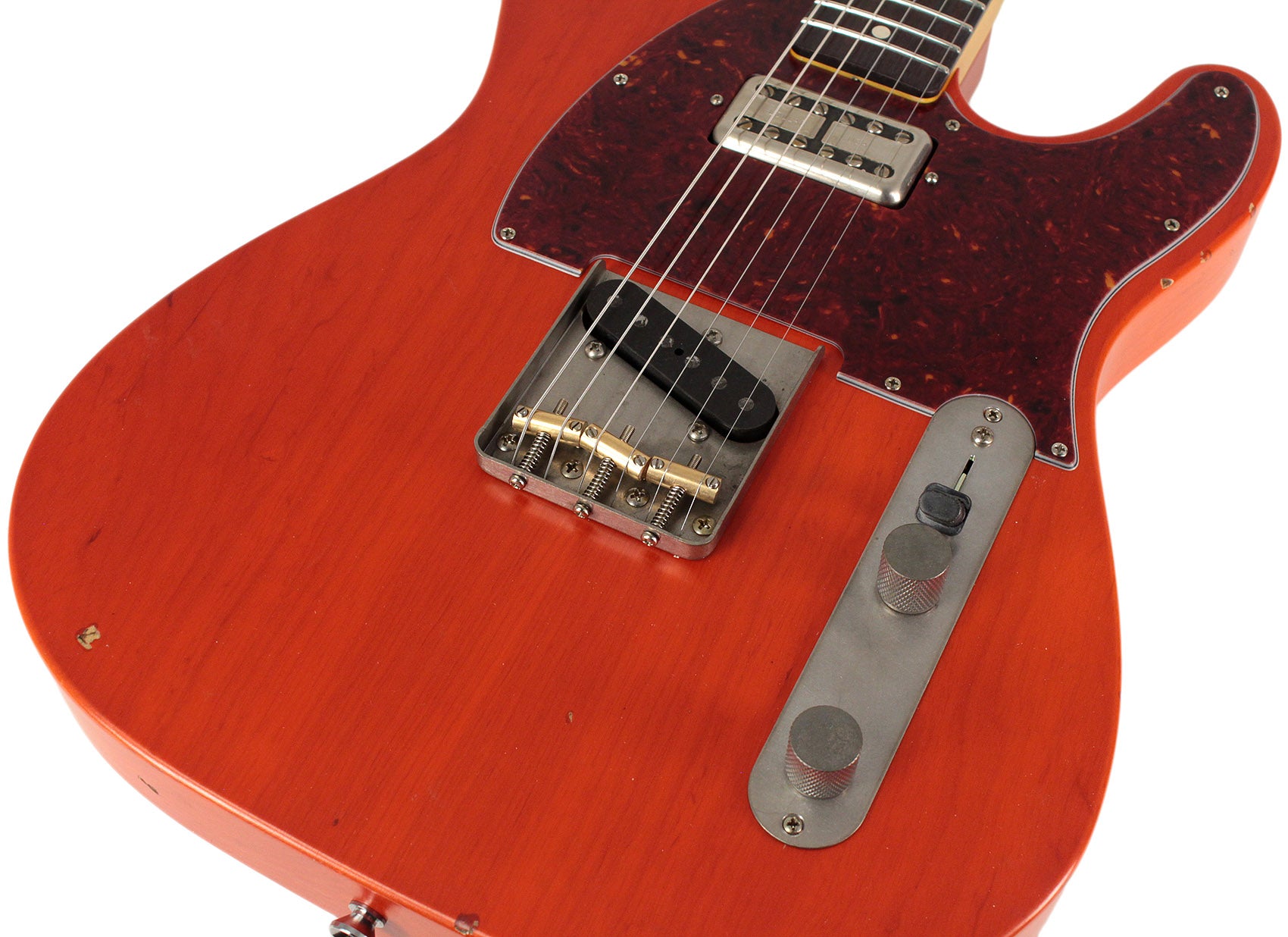 Nash T63 Guitar, Gretsch Orange, LollarTron, Light Aging