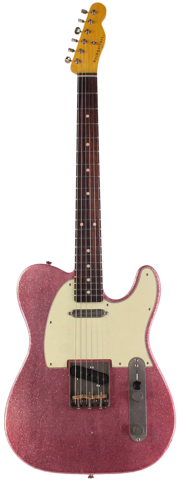 Nash T63 Guitar, Vintage Pink Sparkle, Light Aging | Humbucker Music