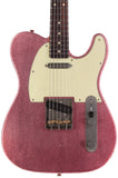 Nash T63 Guitar, Vintage Pink Sparkle, Light Aging