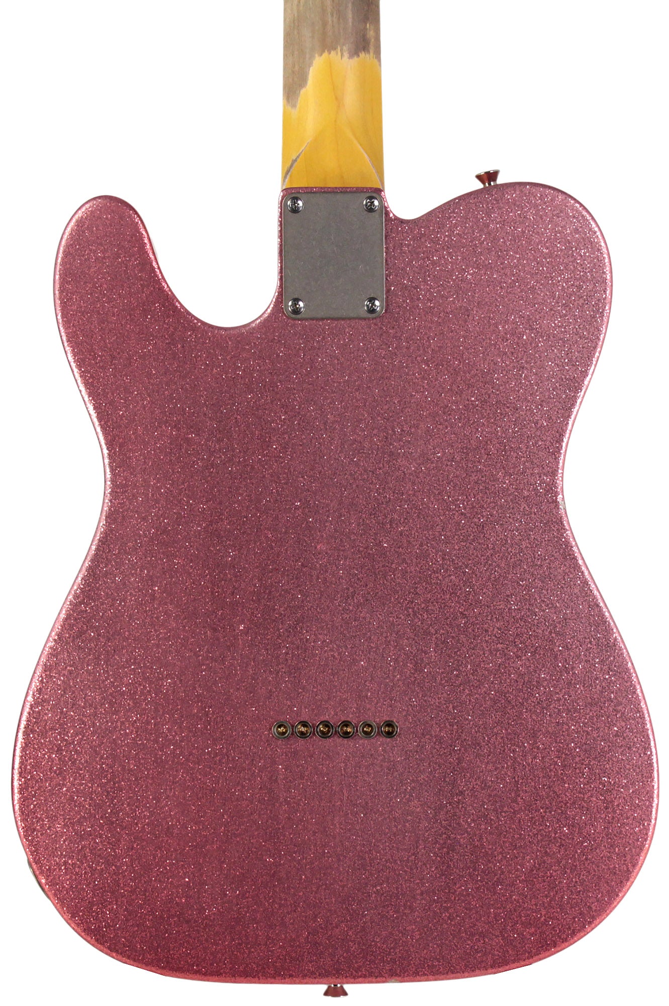 ギター Nash guitars T-63 Nash T63 Guitar, Vintage Pink Sparkle, Light Aging