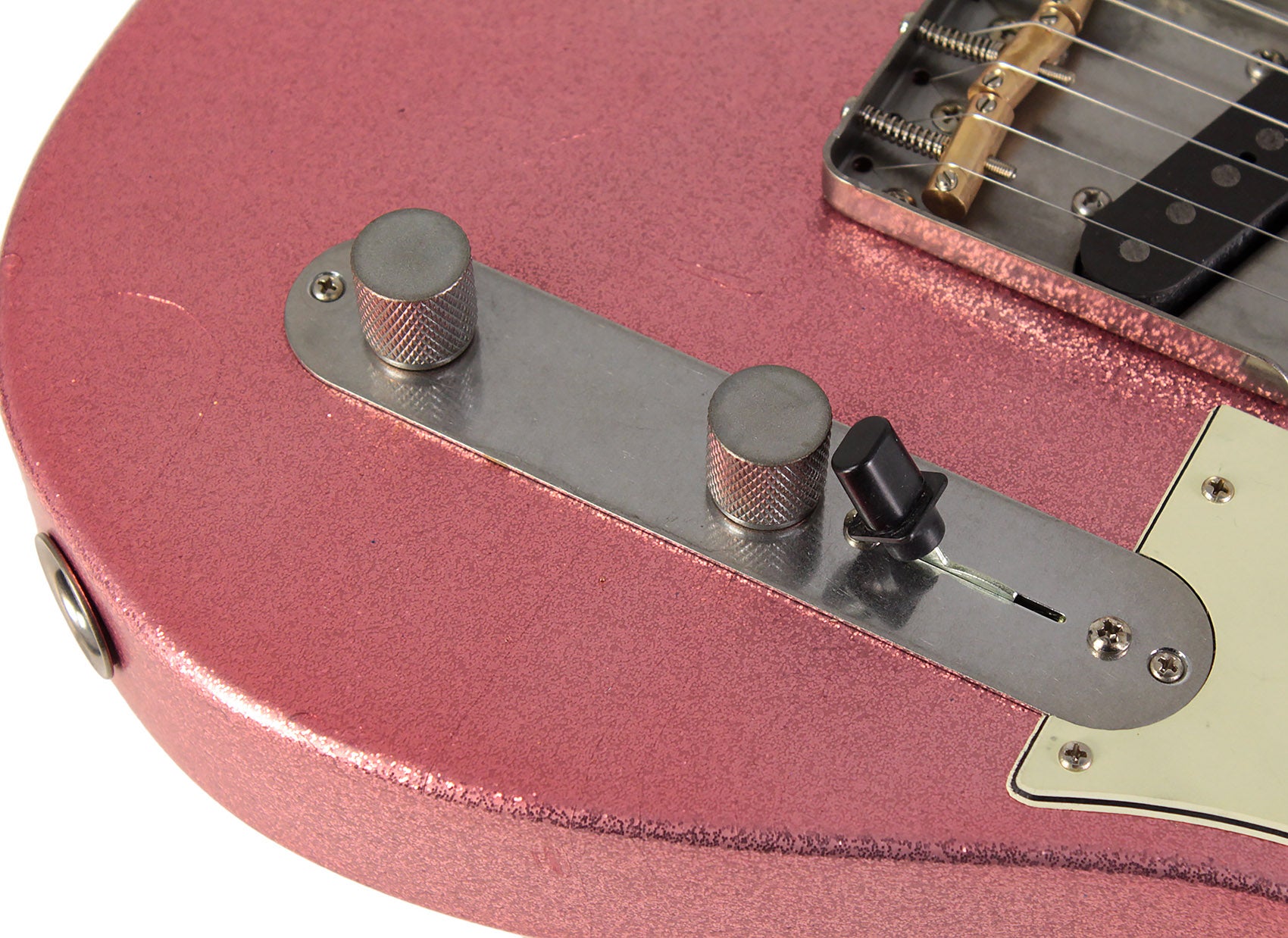 Nash T63 Guitar, Vintage Pink Sparkle, Light Aging
