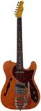 Nash T-69 Thinline Guitar, Amber, Bigsby