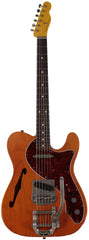 Nash T69TL Thinline Guitar, Amber, Bigsby