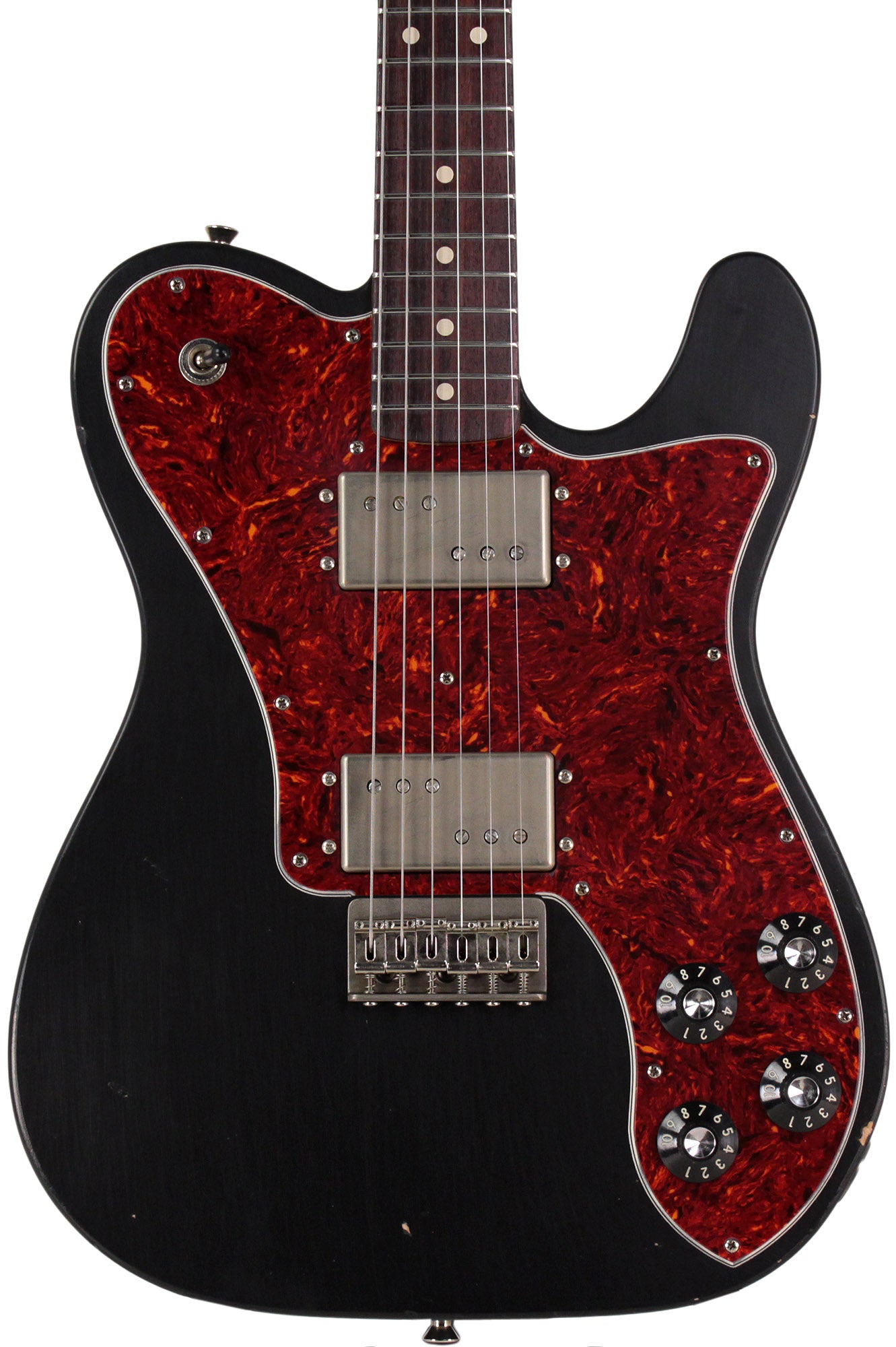 Nash T72DLX Guitar, Black, Rosewood, Light Aging | Humbucker Nash T72DLX Guitar, Black, Rosewood, Light Aging | Humbucker