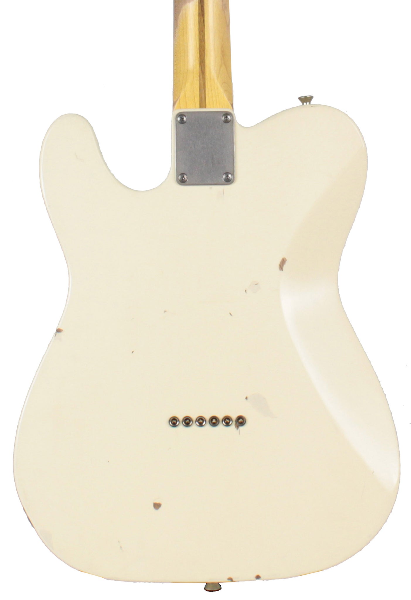 Nash T72DLX Guitar, Olympic White, Light Aging | Humbucker Music