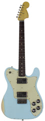 Nash T72DLX Guitar, Sonic Blue, Rosewood, Medium Aging