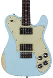 Nash T72DLX Guitar, Sonic Blue, Rosewood, Medium Aging