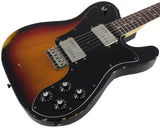 Nash T72DLX Guitar, 3 Tone Sunburst, Rosewood, Medium Aging