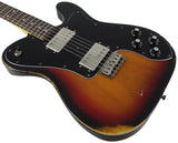 Nash T72DLX Guitar, 3 Tone Sunburst, Rosewood, Medium Aging
