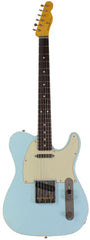 Nash T63DB Guitar, Double Bound, Sonic Blue, Light Aging