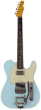 Nash T63DB Guitar, Double Bound, Bigsby, Lollartron, Sonic Blue, Light Aging