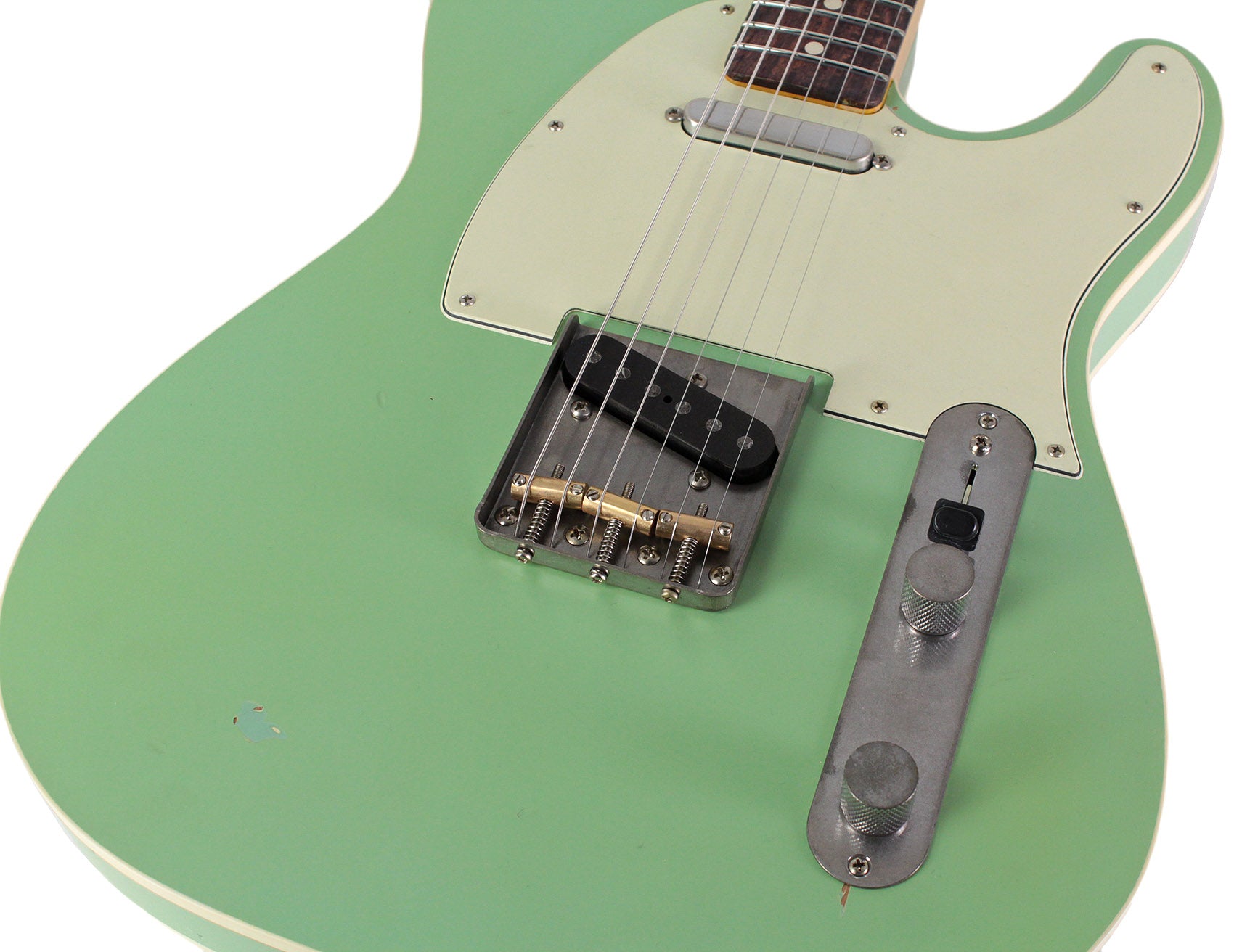 Nash T63DB Guitar, Double Bound, Surf Green, Light Aging