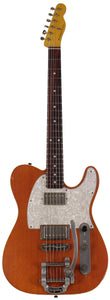 Nash T-2HB Guitar, Vintage Amber, Mahogany Body, Double Bound