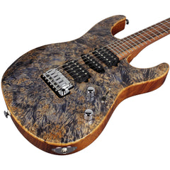 Suhr Modern Burl Maple  - Trans Blue Tint