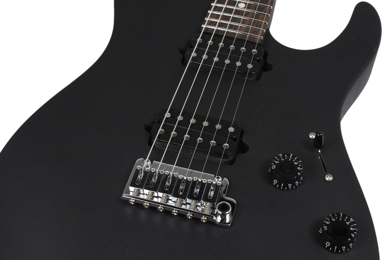 Suhr Modern Satin Black Guitar - Black, HH | Humbucker Music Suhr Modern Satin Black Guitar - Black, HH | Humbucker Music
