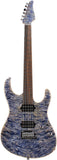 . Suhr Modern Waterfall Burl Maple HH Guitar - Trans Blue