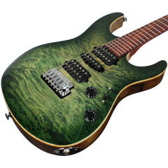 Suhr Modern Waterfall Burl Maple HSH - Trans Green