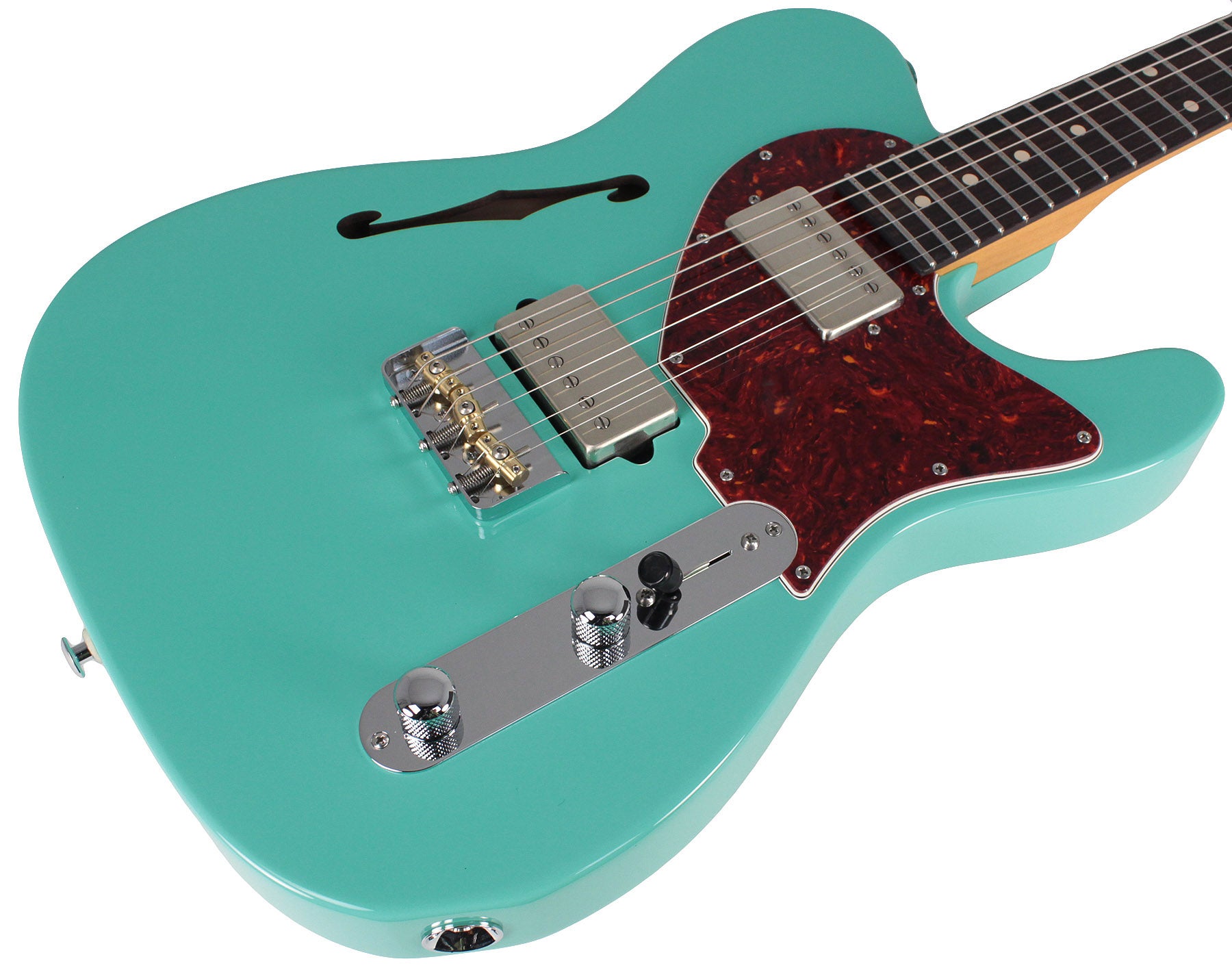 Suhr Alt T Guitar, Rosewood, Seafoam Green | Humbucker Music