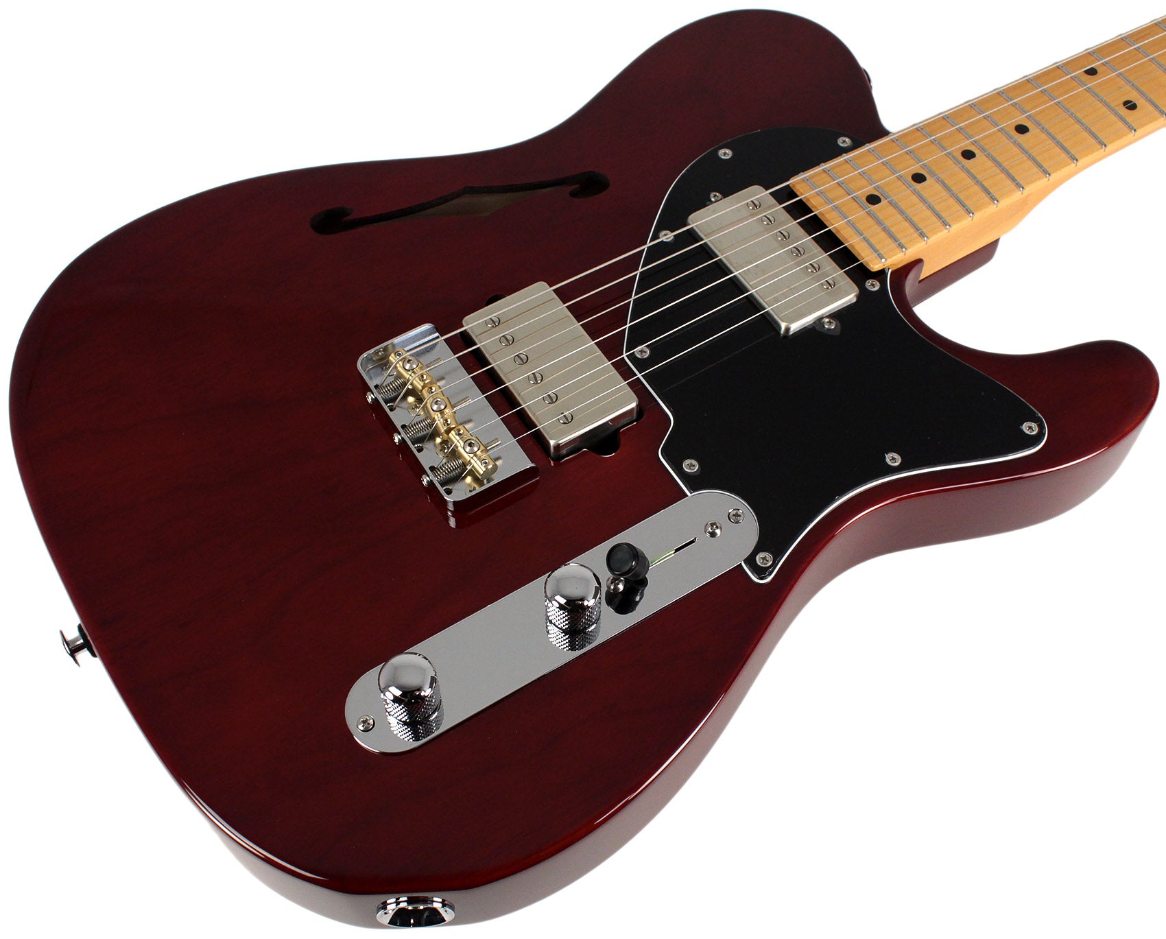 Suhr Alt T Guitar, Maple, Trans Brown | Humbucker Music