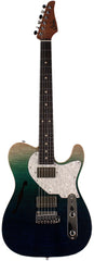 Suhr Alt T Select Guitar, Rosewood, Aqua Blue Gradient