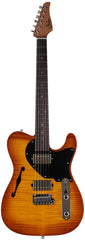 Suhr Select Alt T Guitar, Tea Burst, Black PG