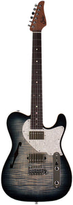 Suhr Select Alt T Guitar, Faded Trans Whale Blue Burst