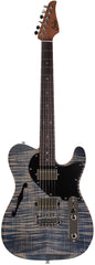 Suhr Select Alt T Guitar, Trans Blue Denim Slate, Black PG