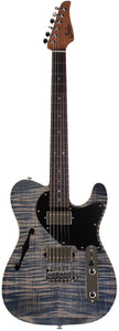 Suhr Select Alt T Guitar, Trans Blue Denim Slate, Black PG