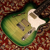 Suhr Select Alt T Guitar, Faded Trans Green Burst