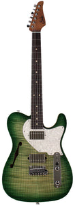 Suhr Select Alt T Guitar, Faded Trans Green Burst