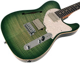 Suhr Select Alt T Guitar, Faded Trans Green Burst
