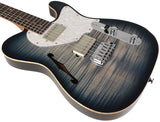 Suhr Select Alt T Guitar, Faded Trans Whale Blue Burst