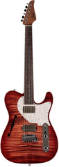Suhr Select Alt T Guitar, Faded Trans Wine Red Burst