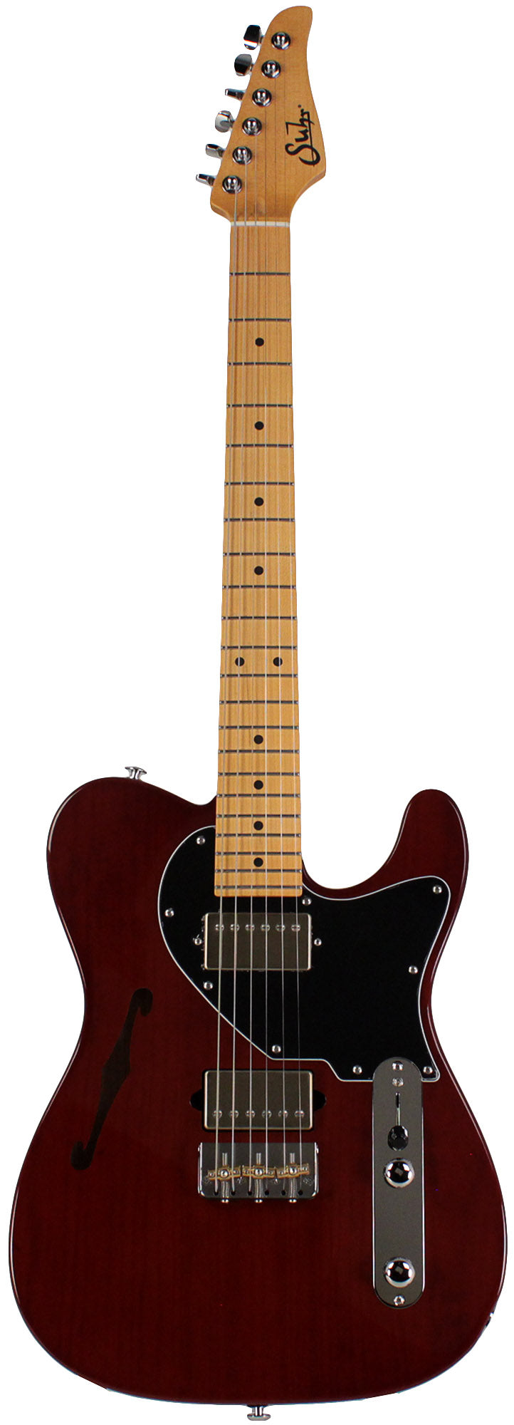 Suhr Alt T Guitar, Trans Brown, Maple | Humbucker Music
