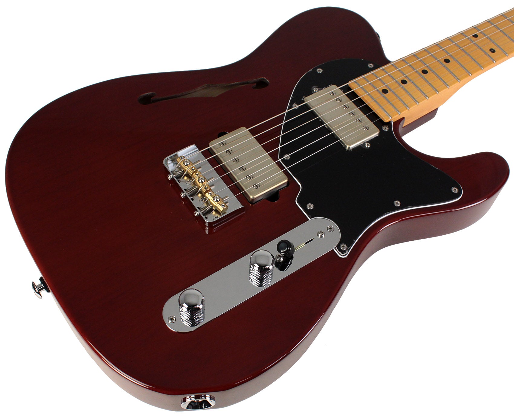Suhr Alt T Guitar, Trans Brown, Maple | Humbucker Music