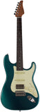 Suhr Select Classic S HSS Guitar, Roasted Flamed Neck, Ocean Turquoise, Rosewood