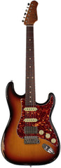 Suhr Select Classic S Antique HSS Guitar, Roasted Flamed Neck, 3-Tone Burst, Rosewood