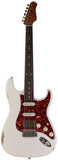 Suhr Select Classic S Antique HSS Guitar, Roasted Flamed Neck, Olympic White, Rosewood