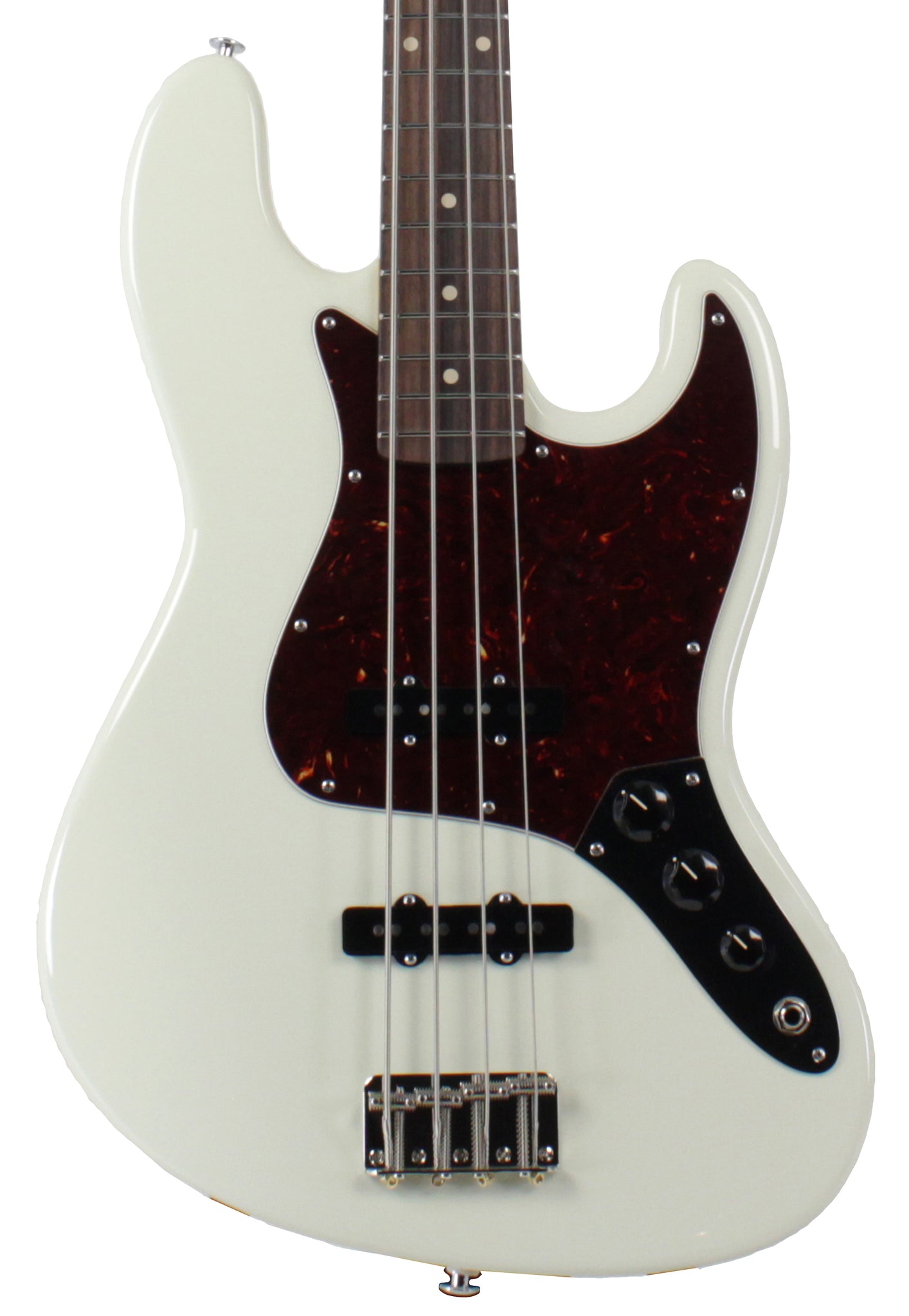 Suhr Classic J Bass Guitar, Olympic White | Humbucker Music