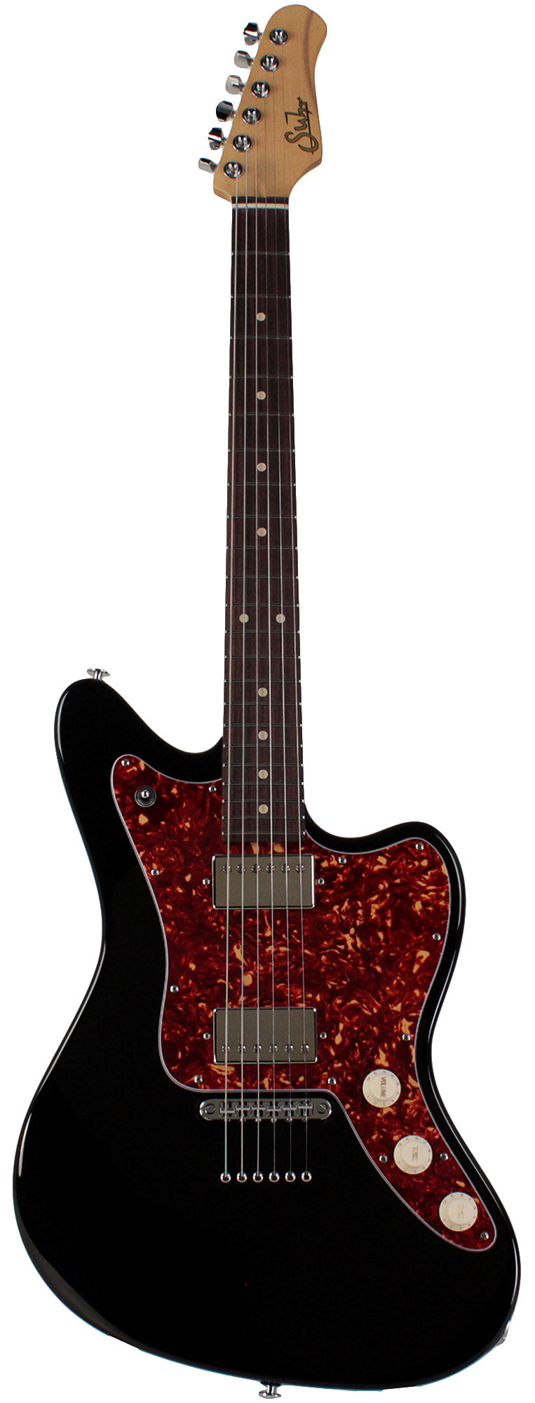Suhr Classic JM Guitar, Black, HH, TP6 | Humbucker Music