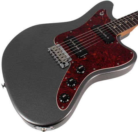 Suhr Select Classic JM Guitar, Roasted Neck, Charcoal Frost Metallic, S90, 510
