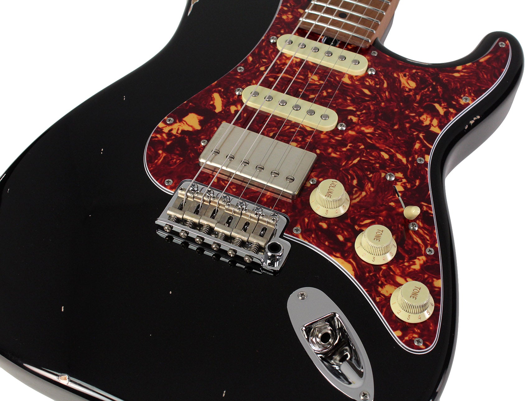 Suhr Select Classic S Antique HSS Guitar, Roasted Flamed Neck